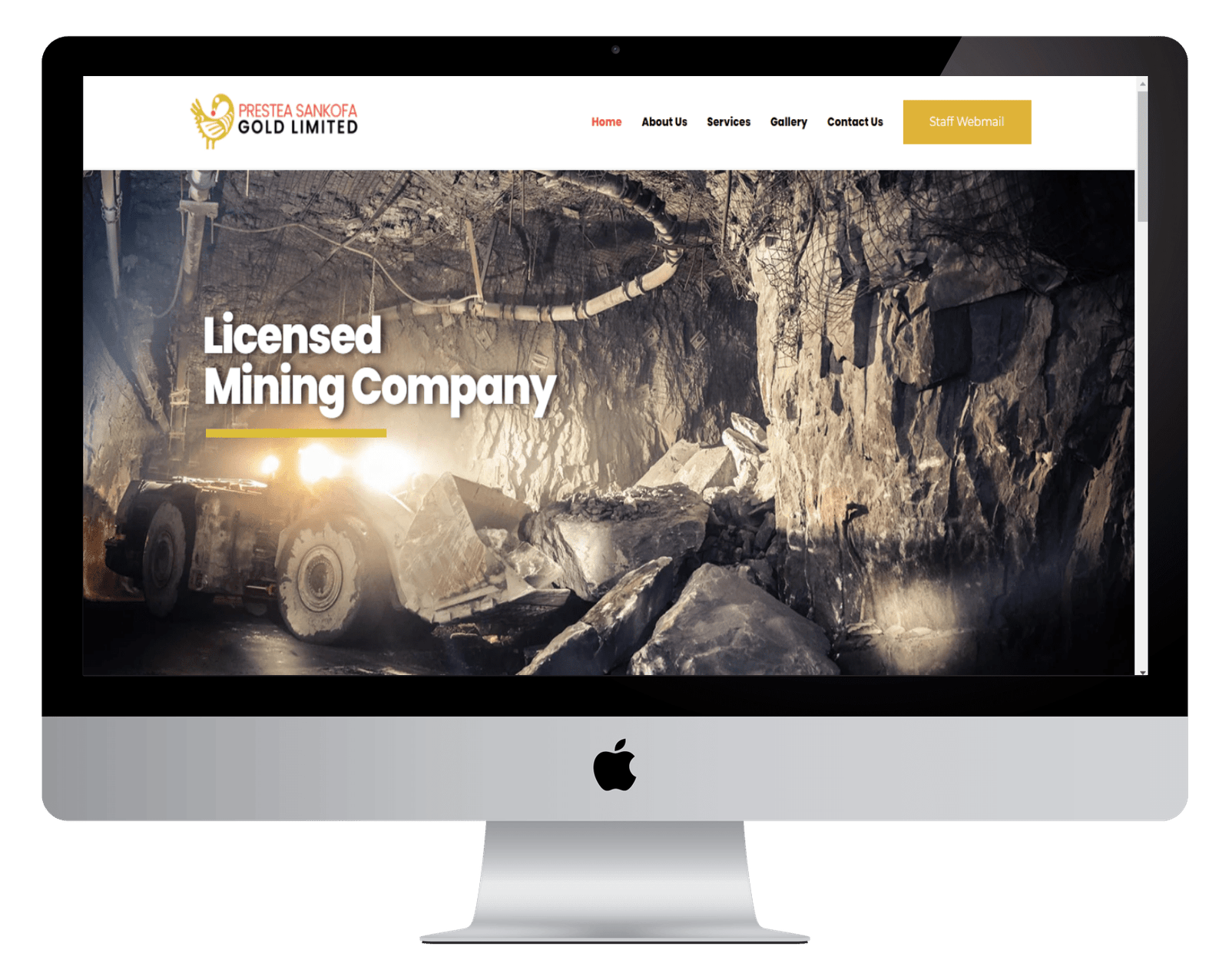 Corporate Gold Mining Website
