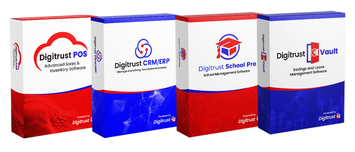 Digitrust business management software on mobile and desktop